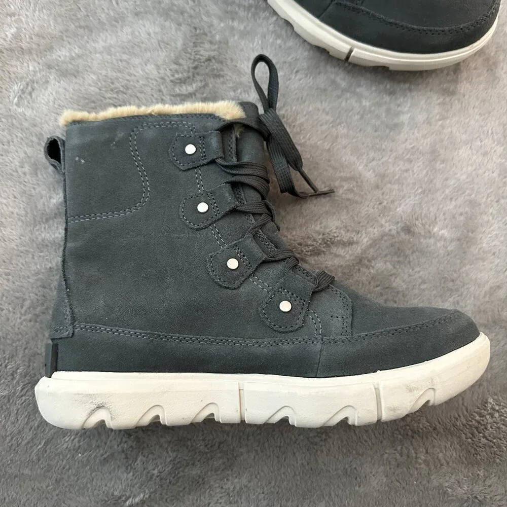 Sorel Explorer II Joan Boots Grill/Fawn Women's size 6.5